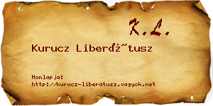 Kurucz Liberátusz névjegykártya